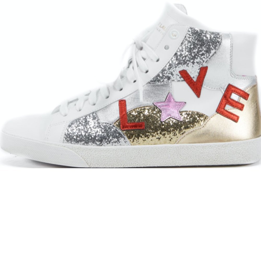 SAINT LAURENT LOVE SNEAKERS SIZE 38